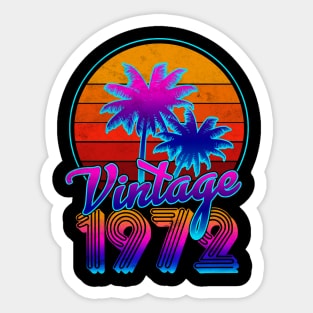 Vintage Classic 1972 Sticker
